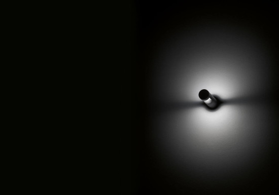 LCD Wandlampe, Standleuchte LED Graphit 6W Warmweiss IP65 18x6cm 1400LED Made in Italy