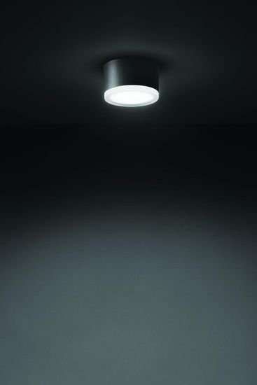 LCD Wandleuchte & Deckenleuchte LED Graphit 14,5W Warmweiss IP65 8x13cm 1420LED Made in Italy