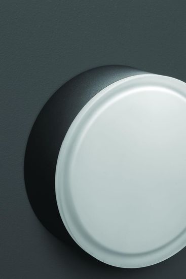 LCD Wandleuchte & Deckenleuchte LED Graphit 22,4W Warmweiss IP65 8x13cm 1421LED Made in Italy