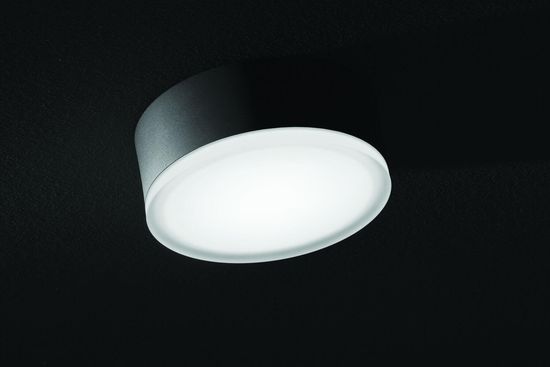 LCD Wandleuchte & Deckenleuchte LED Graphit 22,4W Warmweiss IP65 8x13cm 1421LED Made in Italy