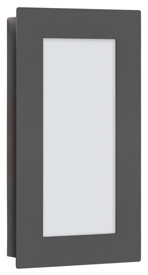 LCD Wandleuchte LED Graphit 12W Warmweiss IP44 30x17x4,5cm 3008LED Made in Germany