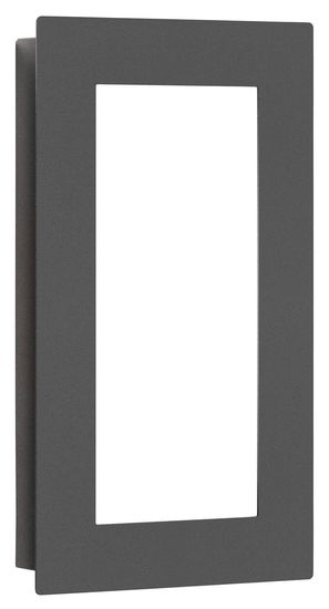 LCD Wandleuchte LED Graphit 12W Warmweiss IP44 30x17x4,5cm 3008LED Made in Germany