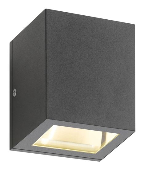 LCD Up & Down Wandleuchte Graphit G9 IP54 10x9x9cm 5004