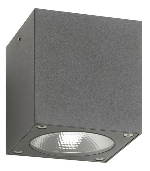 LCD Deckenleuchte LED Graphit 7W Warmweiss IP54 9x9x9cm 5028