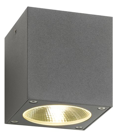 LCD Deckenleuchte LED Graphit 7W Warmweiss IP54 9x9x9cm 5028