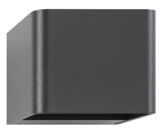 LCD Up & Down Wandleuchte LED 2fach Lichtausfall einstellbar Graphit 2x3,5W Warmweiss IP65 9x11x12,5cm 5040