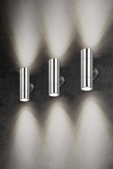 LCD Up & Down Wandleuchte Edelstahl 2xGU10 IP65 20x7x9cm 5121