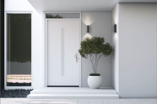 LCD Up & Down Wandleuchte LED 2fach Graphit 2x7W Warmweiss IP65 20x6x7cm 5130