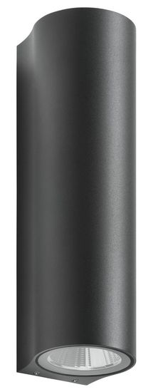 LCD Up & Down Wandleuchte LED 2fach Graphit 2x7W Warmweiss IP65 20x6x7cm 5130