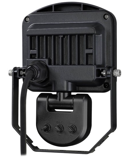 Ledino LED-Strahler mit Sensor PIR Fluter Charlottenburg 10BWI, 10W, 3000K, schw. warmweiss