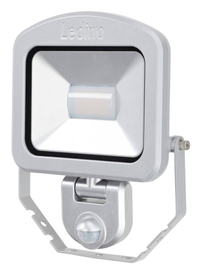 Ledino LED-Strahler mit Sensor PIR Fluter Charlottenburg 20SWI, 20W, 3000K, silber warmweiss