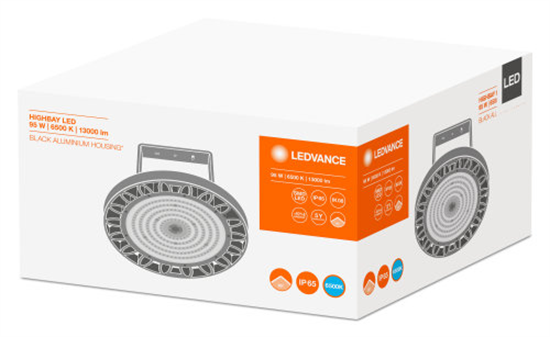 Ledvance HIGH BAY Gen 2 95W 6500K 90° IP65 schwarz LED Hallenleuchte 4058075074347