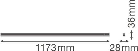 Ledvance Linear Compact Switch 1200 14W 3000K LED Leuchte Mit Schalter 4058075106154