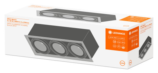 Ledvance Spot Multi 3X30w Neutralweiss Fl/Bk LED Einbauleuchte 4058075114029