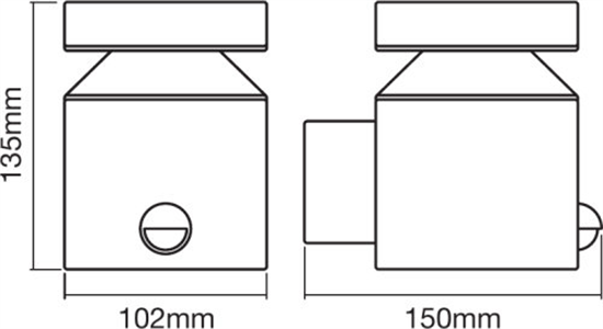 Ledvance Endura Style Cylinder Wall Sensor 6W Edelstahl LED Wandleuchte 4058075205352