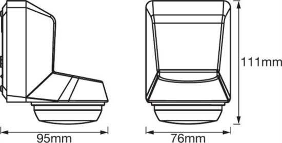 Ledvance Sensor Wall 360Deg IP55 Bewegungsmelder schwarz 4058075244832
