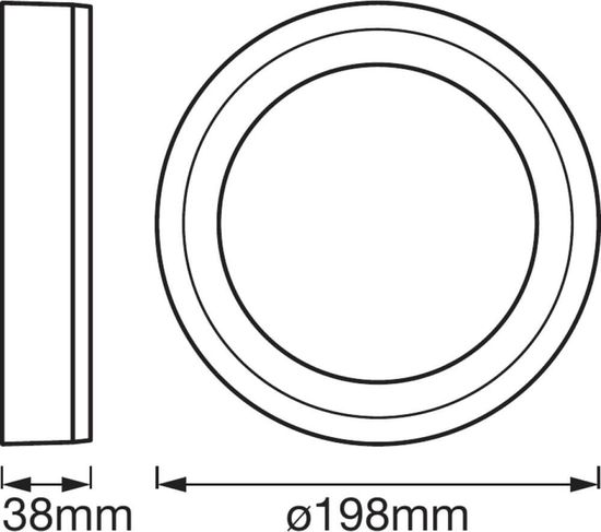 LEDVANCE Anbauleuchte LED CLICKWhite RD 200 mm 15W 4058075260511