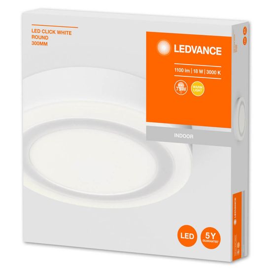 LEDVANCE Anbauleuchte LED CLICKWhite RD 300 mm 18W 4058075260559