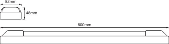 Ledvance LED Power Batten 600Mm 24W 4000K LED Aufbauleuchte 4058075266537
