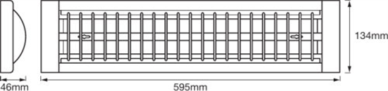 Ledvance LED Office Line Grauid Dim 600Mm 25W 4000K LED Pendelleuchte Dimmbar 4058075271548