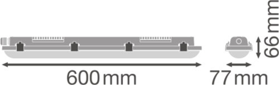 Ledvance Damp Proof Value 600 9W 4000K IP65 4058075300705