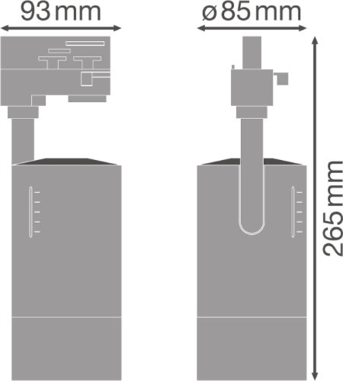 Ledvance Tracklight Spot Zoom Dim D85 25W 4000K 97R LED Schienenstrahler Dimmbar 4058075335783