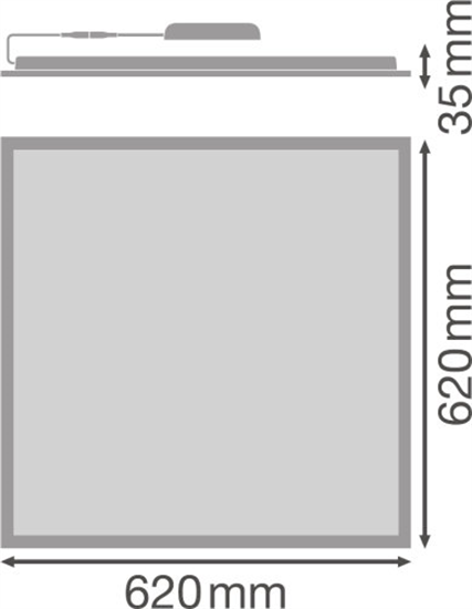 Ledvance Panel Value DALI 625 Ugr <19 36W 4000K Deckenleuchte Dimmbar