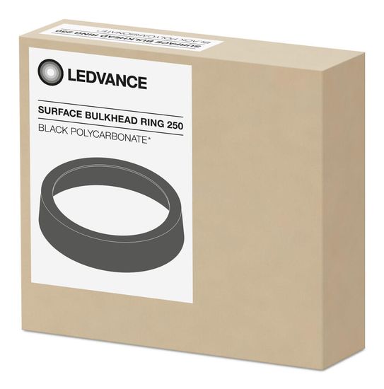 LEDVANCE Aufbauleuchten Surface Bulkhead RING 250 schwarz 4058075399358