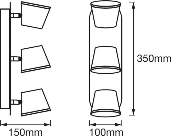 LEDVANCE LED SPOT IP44 3X7W 3000/4000K 4058075399594