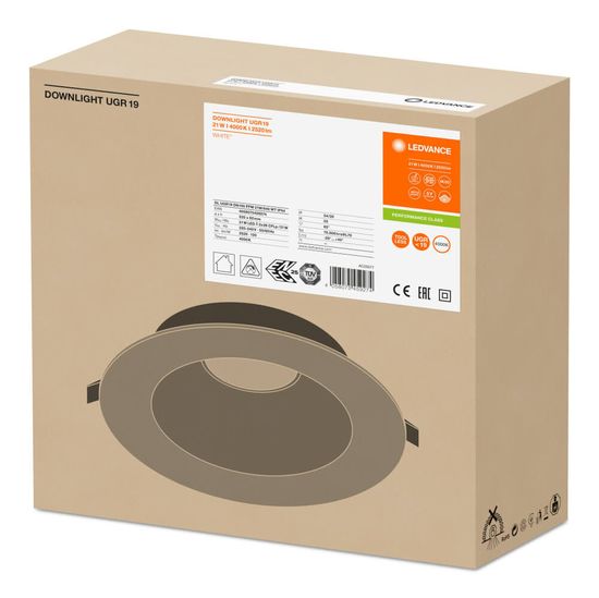 LEDVANCE Downlight UGR19 DN195 21W 4000K IP54 4058075459274