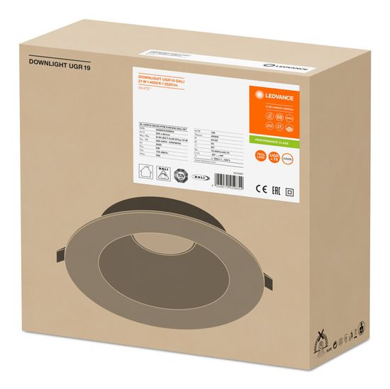 LEDVANCE Downlight UGR19 DALI 21W 4000K IP54 4058075459854