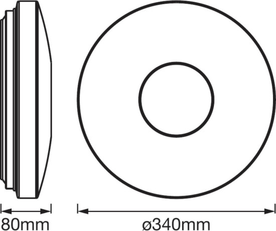LEDVANCE Anbauleuchte ORBIS CLICK Sensor 340 24W 4058075472877