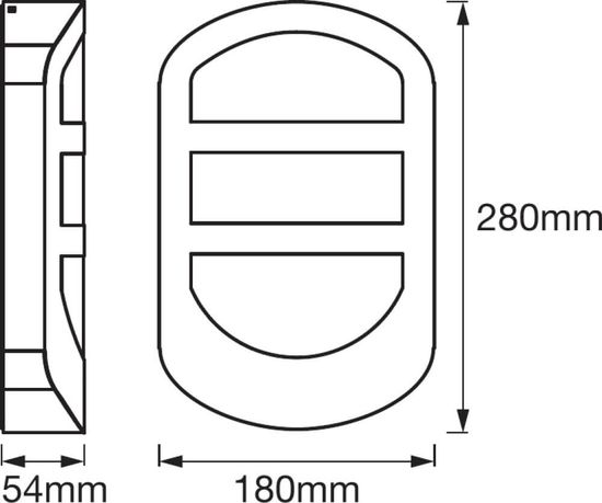 LEDVANCE LED Außenleuchte ENDURA Style PLATE Wall 12W 4058075477858