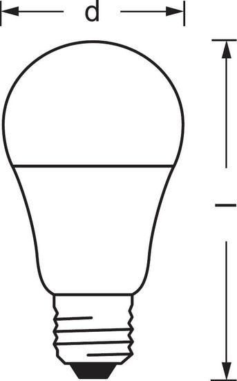 LEDVANCE LED Lampe SMART+ Multicolour 60 9W 2700-6500K E27 Appsteuerung
