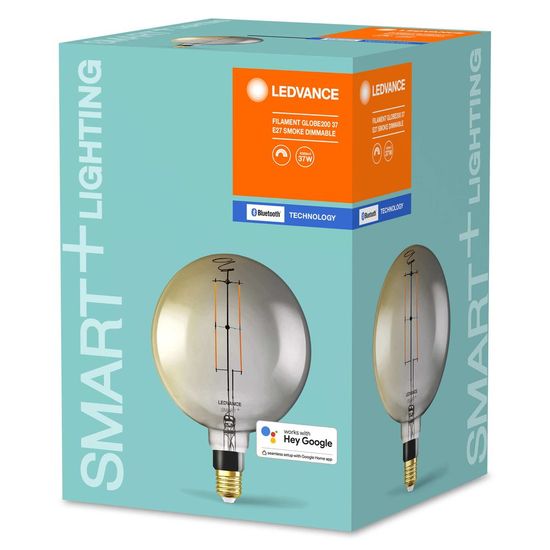 LEDVANCE LED Lampe SMART+ Filament Globe dimmbar 37 6W warmweiss E27 Bluetooth