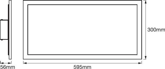 LEDVANCE LED Panel SMART+ PLANON Plus Multicolor 60x30cm Appsteuerung 4058075525245