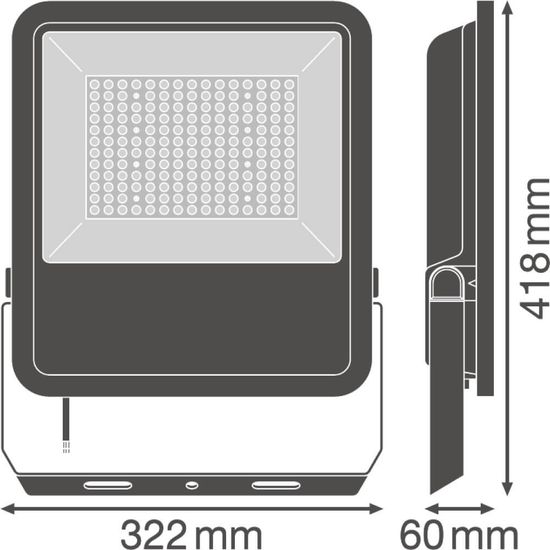 LEDVANCE LED Fluter Floodlight AREA 105W 4000K schwarz