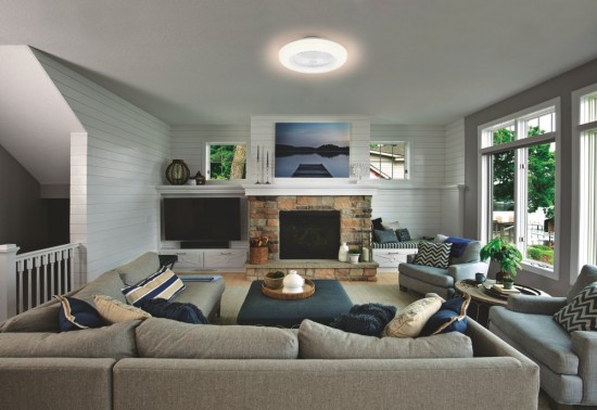 LEDVANCE SMART+ CEILING FAN LED Deckenleuchte mit Ventilator Round 74W Tunable White dimmbar + Fernbedienung 4058075572553