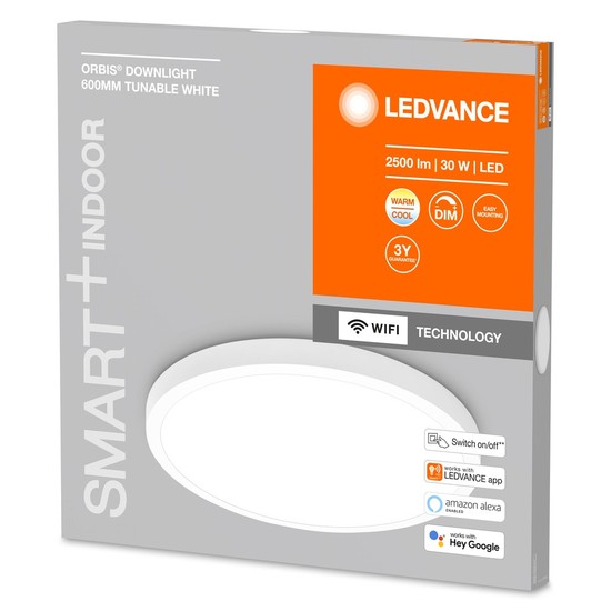 LEDVANCE SMART+ Orbis Downlight LED Deckenleuchte 60cm 30W Tunable White dimmbar