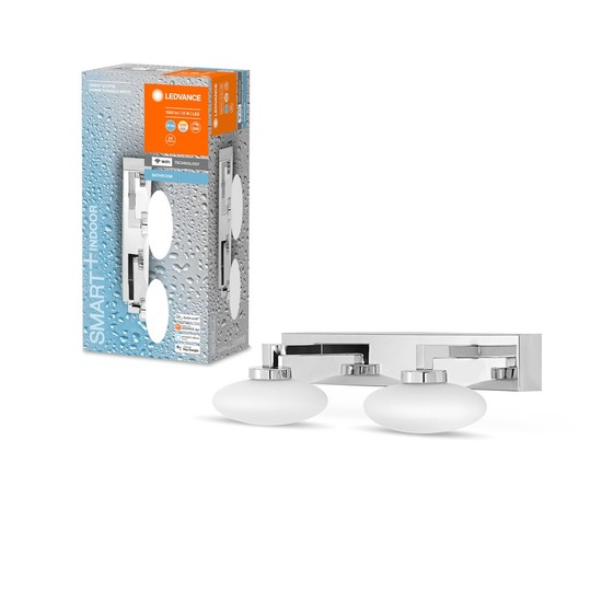 LEDVANCE SMART+ Orbis Elypse LED Badleuchte App-Steuerung 34cm 12W Tunable White dimmbar IP44 silber