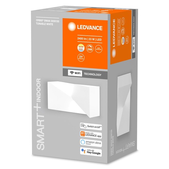 LEDVANCE SMART+ Orbis Cross LED Wandleuchte 30x15cm 23W Tunable White 4058075574021