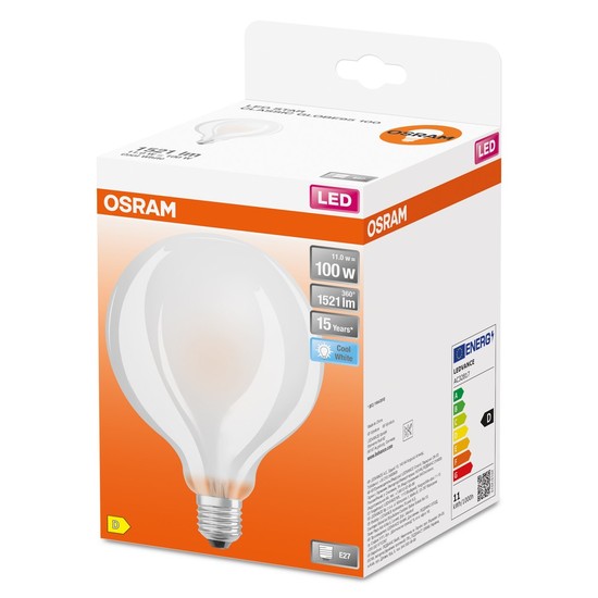 OSRAM LED Globe Lampe STAR CLASSIC E27 Filament 11W 1521Lm neutralweiss 4000K