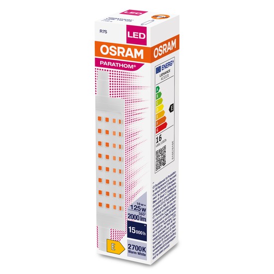 OSRAM LED Stablampe Parathom 118mm R7s 16W 2000lm warmweiss 2700K wie 125W