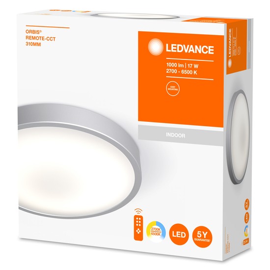 LEDVANCE LED Leuchte 31cm CCT dimmbar 17W Tunable White 120° + Fernbedienung 4058075651715