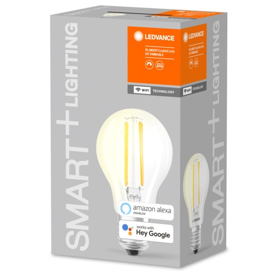 LEDVANCE LED Lampe SMART+ Filament dimmbar 60 6W warmweiss E27 Wi-Fi
