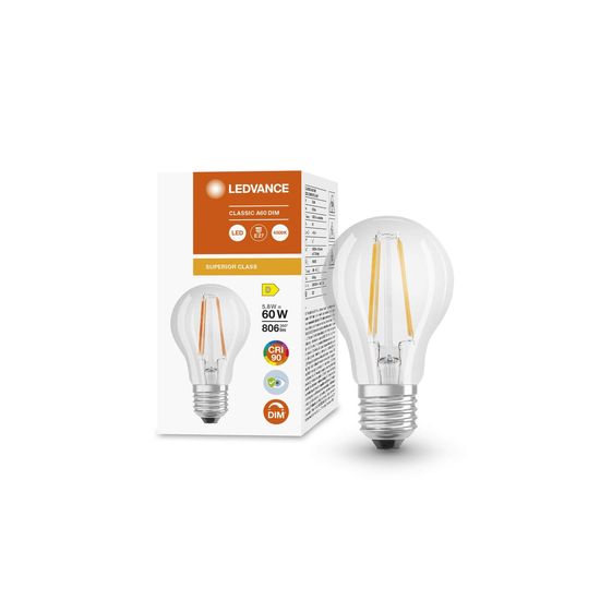 LEDVANCE LED CLASSIC A CRI90 5.8W E27 Lampe 806lm 4000K neutralweiss wie 60W dimmbar 4058075758964