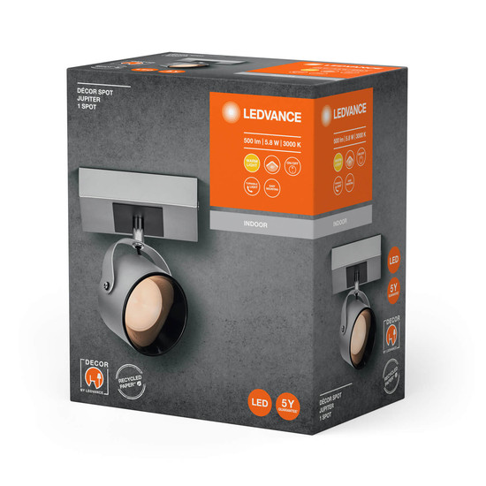 LEDVANCE LED Deckenleuchte DECOR SPOT JUPITER 1 Spot Warmweiss 4058075828209