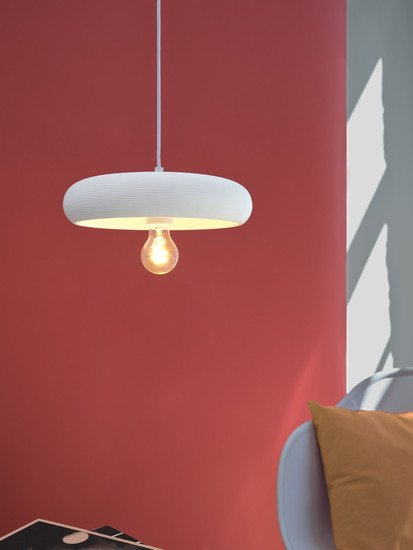 LEDVANCE Pendelleuchte Decor Plaster Pure Pendant 300 E27 White 4058075838482