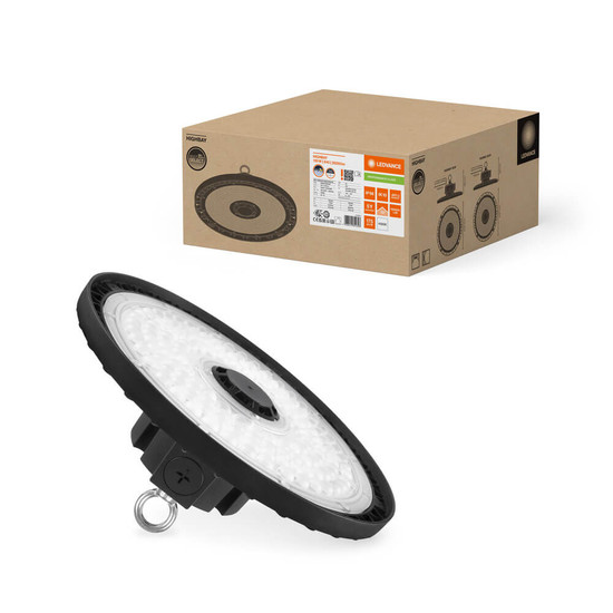 LEDVANCE LED Hallenleuchte Highbay P ⌀32cm Power Select 150W-125W Neutralweiss 4000K IP66 dimmbar 4058075844308