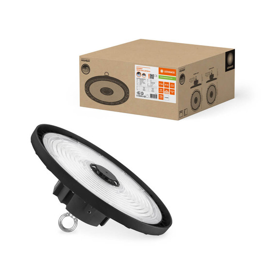 LEDVANCE LED Hallenleuchte Highbay P ⌀32cm Power Select 150W-125W Neutralweiss 4000K IP66 dimmbar 4058075844315